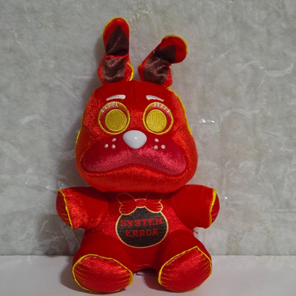 Funko Five Nights at Freddys System Error Bonnie Plush Red Yellow 8in Toy